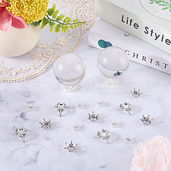 26Pcs 4 Styles Crown Alloy Display Stands for Gemstone&nbsp;FIND-AR0006-93S