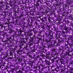 MIYUKIデリカビーズ  シリンダー  日本製シードビーズ  11/0  （db1345)染め銀裏地マゼンタ  1.3x1.6mm  穴：0.8mm  約2000個/10g&nbsp;X-SEED-J020-DB1345