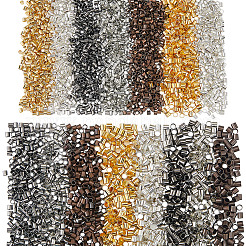 4500Pcs 15 Styles Brass Crimp Beads&nbsp;KK-PA0001-08