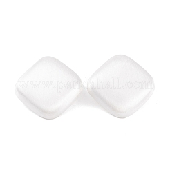 Rhombus Drawbench Brass Stud Earrings for Women&nbsp;EJEW-G391-15S