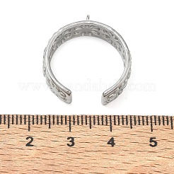 Flower 304 Stainless Steel Finger Rings Components&nbsp;SA-CBA45D5-17P