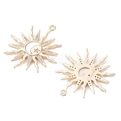 Rack Plating Brass Shell Pendants&nbsp;KK-A183-54G