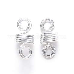 Aluminum Hair Braid Dreadlock Beads&nbsp;X-ALUM-S017-001B