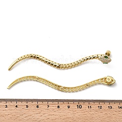 Brass Cubic Zirconia Stud Earrings&nbsp;EJEW-K319-02G
