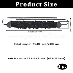 Imitation Leather Wide Chain Belt&nbsp;AJEW-WH20022-83D