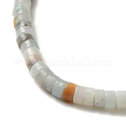 天然花アンゾナイトビーズ連売り  ディスク  ヒシビーズ  1.4~2.5x4~4.5mm  穴：0.8mm  約167個/連  14.88''（37.8センチメートル）&nbsp;G-H230-52