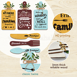 Wooden Pendant Decoration&nbsp;HJEW-WH0073-006