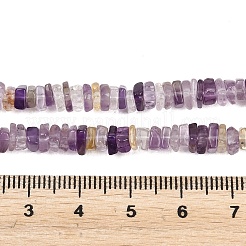 天然石アメジストビーズ連売り  長方形平石ビーズ  4.5~5x4.5~5x1.5~2.5mm  穴：0.3mm  約198~200個/連  16.14''（41センチメートル）&nbsp;G-Z152-F05-02B