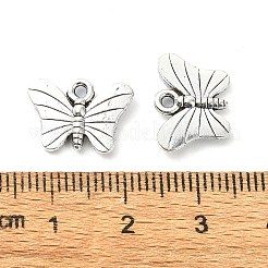 チベット風合金チャーム  鉛フリー＆カドミウムフリー  蝶  10.5x15x2.5mm  穴：1.5mm  1177個/ 1000g&nbsp;LS-TIBE-H142-18AS-01