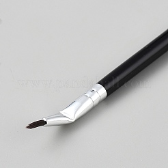 アイケア化粧ブラシ  木製とアルミ製のハンドル付き  ブラック  15.7x0.7cm&nbsp;MRMJ-WH20008-10
