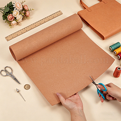 バッグや財布用の混合レザー手工芸ライナーロール  長方形  砂茶色  1500x350x1.2mm&nbsp;AJEW-WH0643-143E