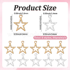 100Pcs 2 Colors Tibetan Style Alloy Pendants&nbsp;FIND-SC0022-66