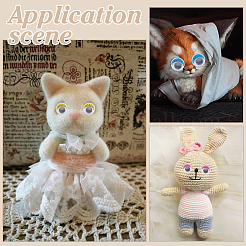 210Pcs 7 Colors Resin Doll Craft Eye&nbsp;DOLL-ME0001-03