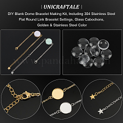 DIY Blank Dome Bracelet Making Kit&nbsp;DIY-UN0004-98