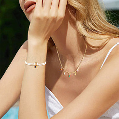 10Pcs 10 Colors Brass Cubic Zirconia Charms&nbsp;KK-TA0001-94
