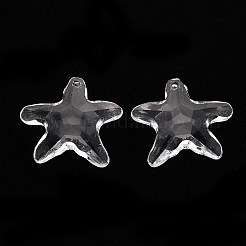 透明なアクリルビーズ  スター  透明  28.5x29.5x7.5mm  穴：1.8mm&nbsp;LS-X-TACR-S154-58B-205