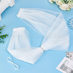 1Pc Polyester Bride's Wedding Dress Shawl&nbsp;AJEW-GF0015-30