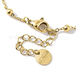 Ion Plating(IP) 304 Stainless Steel Ring Bracelets&nbsp;BJEW-H606-11G