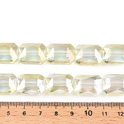 Electroplate Transparent Glass Beads Strands&nbsp;EGLA-WH0005-02C-08