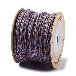 ポリエステルツイストコード  ラウンド  DIYのジュエリーには  ドジャーブルー  1mm  約49.21ヤード（45m）/ロール&nbsp;OCOR-G015-01A-20