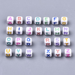 Opaque White Acrylic Beads&nbsp;SACR-R252-02