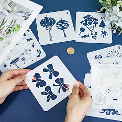 PET Plastic Face Drawing Painting Stencils Templates&nbsp;DIY-WH0304-914B