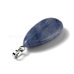 Dyed & Heated Natural Blue Aventurine Pendants&nbsp;G-P474-01P-14