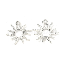 チベットのスタイル合金太陽のペンダント  日食ペンダント  アンティークシルバー  25x27x2mm  穴：2mm&nbsp;X-TIBEP-M020-09AS