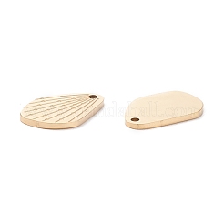 イオンプレーティング（IP）316サージカルステンレススチールチャーム  ウイング  24KGP本金メッキ  14.5x9x1mm  穴：1mm&nbsp;STAS-H163-06G