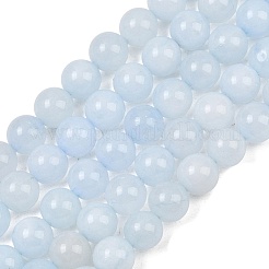 Natural Dyed White Jade Beads Strands&nbsp;GG-CBAEB22-B01-8mm-02