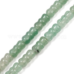 天然石グリーンアベンチュリンビーズ連売り  蝶結び  12x6mm  穴：0.8mm  約32個/連  15.16''（38.5センチメートル）&nbsp;G-P595-A01-01