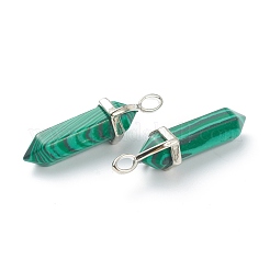 Synthetic Malachite Pointed Pendants&nbsp;G-M378-01P-A13