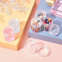 DIYのプラスチックビーズコンテナキット  鉄ピンセットで  トレイプレートとラベル貼り付け機  ミックスカラー  プラスチックビーズ容器: 1セット  ピンセット: 1個  プレート: 2 個  ペースト：2紙  ロックバッグ: 20個&nbsp;DIY-BC0003-10