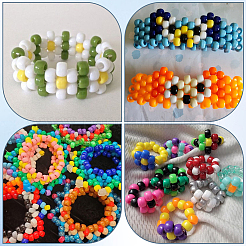 800Pcs Opaque Plastic Beads&nbsp;KY-SP0001-47A