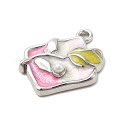 Alloy Enamel Pendants&nbsp;PALLOY-K020-20P-02