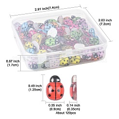 120Pcs Transparent Resin Insect Decoden Cabochons&nbsp;CRES-FS0001-30