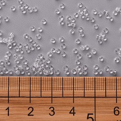 クリア11/0 FGBグレードAラウンド透明ガラスシードビーズ  2x1.5mm  穴：0.8mm  約3300個/50g&nbsp;X-SEED-Q006-F04