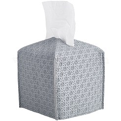1Pc Crossed Textured Imitation Leather Tissue Boxes&nbsp;CON-CL0001-04B