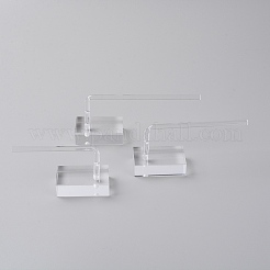 L字型アクリルイヤリングディスプレイセット3個  ジュエリーディスプレイラック  透明  5x3x9cm  5x3x11cm  5x3x13cm&nbsp;EDIS-WH0011-03