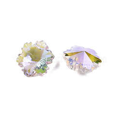 Electroplated Glass Charms&nbsp;EGLA-N006-058