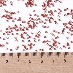 TOHOラウンドシードビーズ  日本製シードビーズ  （シルバーの裏地付きライトサイアムルビー25)個  15/0  1.5mm  穴：0.7mm  約3000個/10g&nbsp;X-SEED-TR15-0025