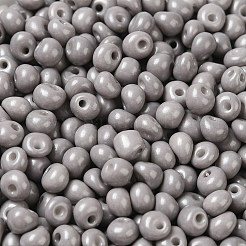 6/0 Opaque Baking Paint Glass Seed Beads&nbsp;SEED-M012-02A-17
