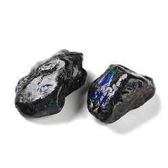 天然の粗いクリソコラペンダント  ナゲットチャーム  21~37x9.5~26x8.5~16mm  穴：0.8~1mm&nbsp;G-H310-01
