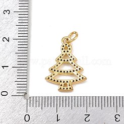 Brass Micro Pave Cubic Zirconia Pendants&nbsp;KK-I384-01G
