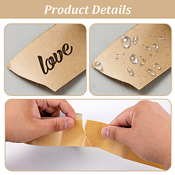 50M Kraft Paper Adhesive Tape&nbsp;AJEW-GF0014-26