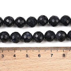 Synthetic Blue Goldstone Beads Strands&nbsp;GG-CBA199E-F02-10mm