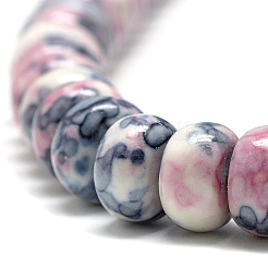 Synthetic Ocean White Jade Beads Strands&nbsp;G-S257-5x10mm-10