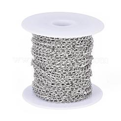 Tarnish Resistant 304 Stainless Steel Curb Chains&nbsp;STAS-O076-06