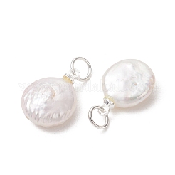 Natural Baroque Pearl Keshi Pearl Pendants&nbsp;PALLOY-JF05372