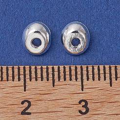 合金のスペーサービーズ  長持ちメッキ  円弧形状  銀  5.5x5x3.5mm  穴：1.2mm&nbsp;FIND-B029-06S